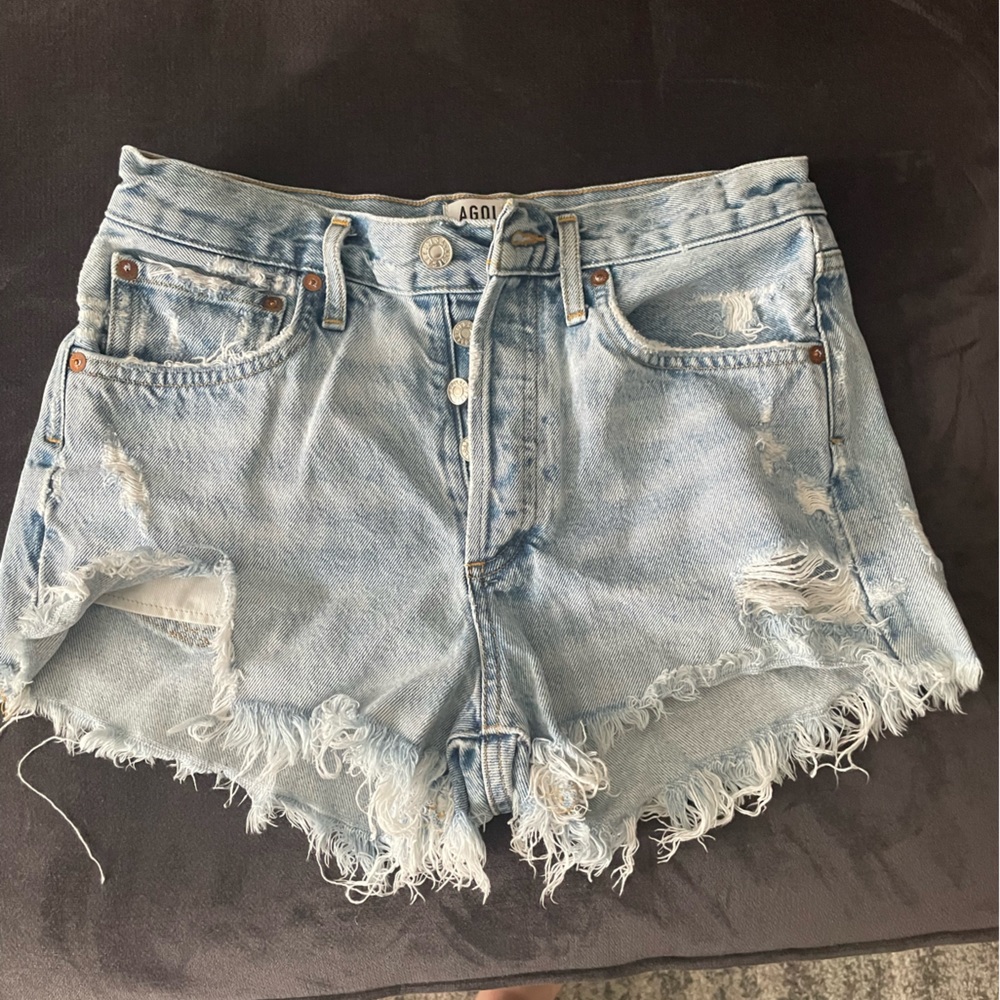 Agolde Parker denim shorts